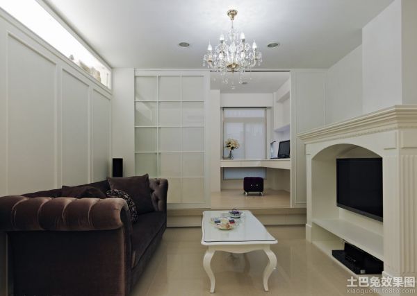 美式家装客厅布置效果图2014