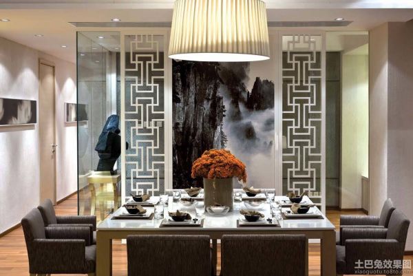 新中式风格家居餐厅图片欣赏