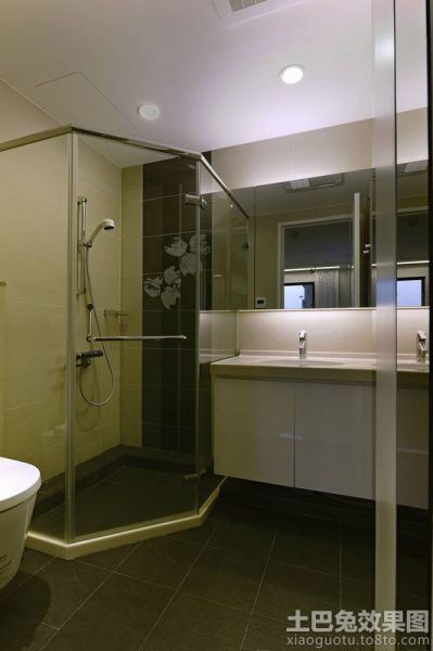 卫生间玻璃浴室装修设计图片