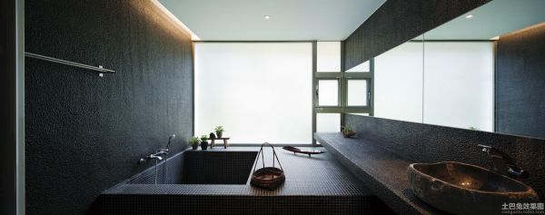 现代日式风格复式卫生间图片