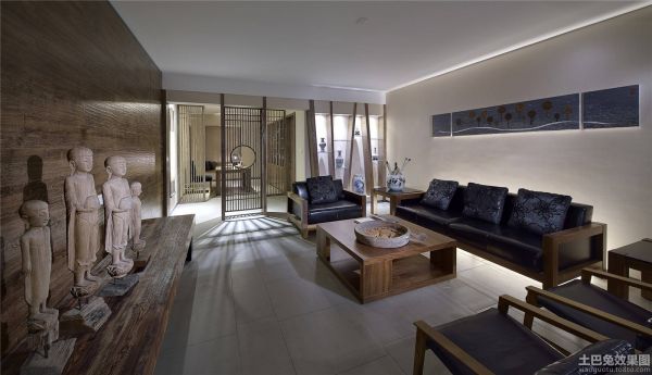日式家装设计客厅效果图大全2014