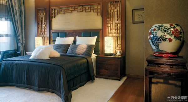 中式家庭设计卧室图片大全欣赏