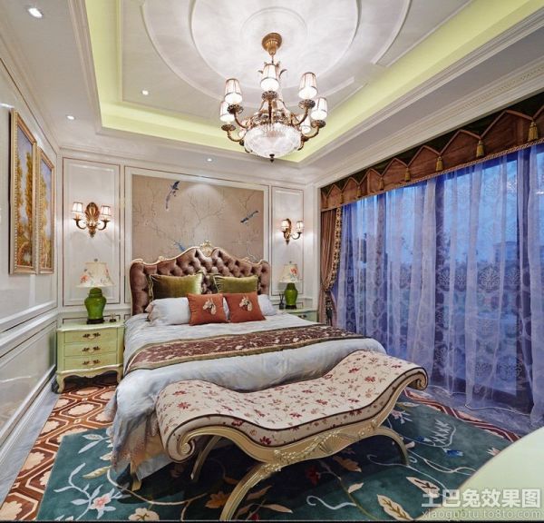 新古典风格别墅卧室装修设计图片