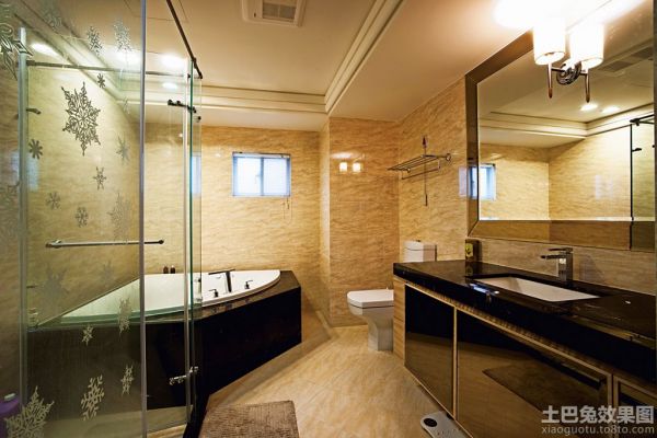2014美式家装设计卫生间效果图大全