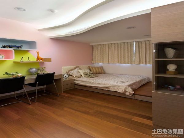 现代日式小卧室装修图