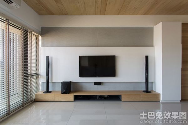 日式家装简约风格电视背景墙效果图