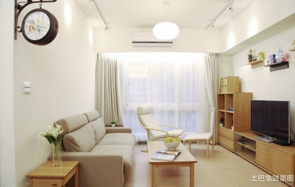 58平米日式家庭小公寓装修效果图
