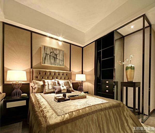 中式家装卧室布置图片欣赏