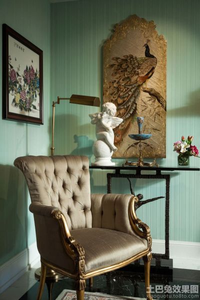 复古美式家装室内椅子图片