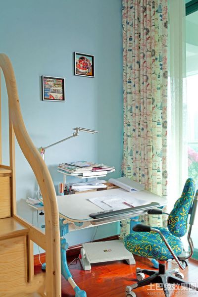 欧式家用儿童房可折叠书桌图片