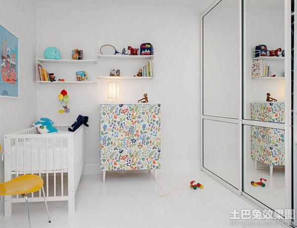 北欧风格家居婴儿房布置图片