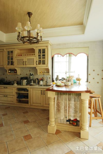 美欧古典整体厨房设计图片