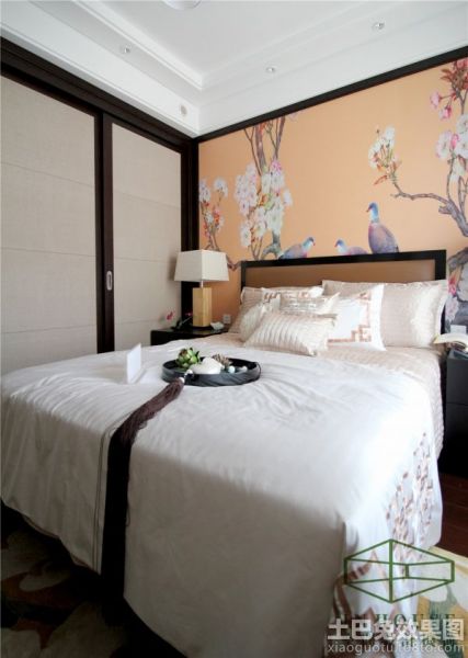 中式家装时尚卧室效果图欣赏