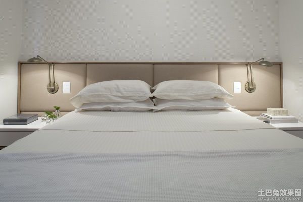 简约设计卧室软包床头图片