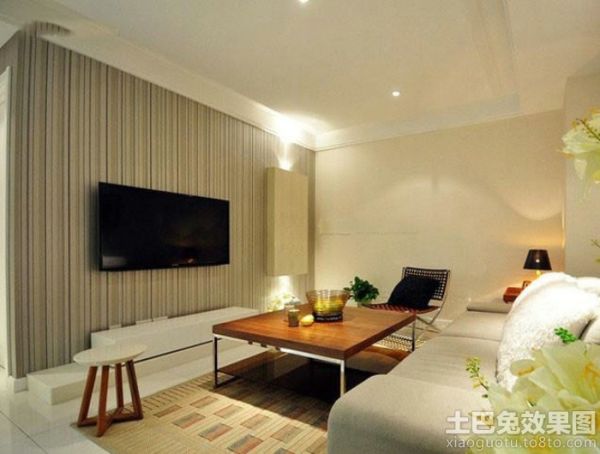 日式设计室内客厅电视背景墙效果图大全