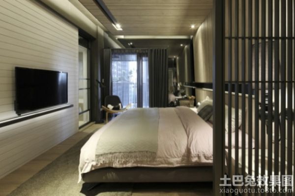 日式家庭设计卧室电视背景墙效果图大全