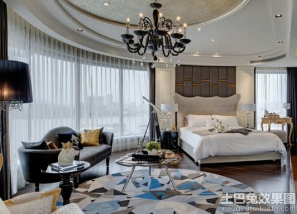 新古典美式风格时尚卧室图片欣赏