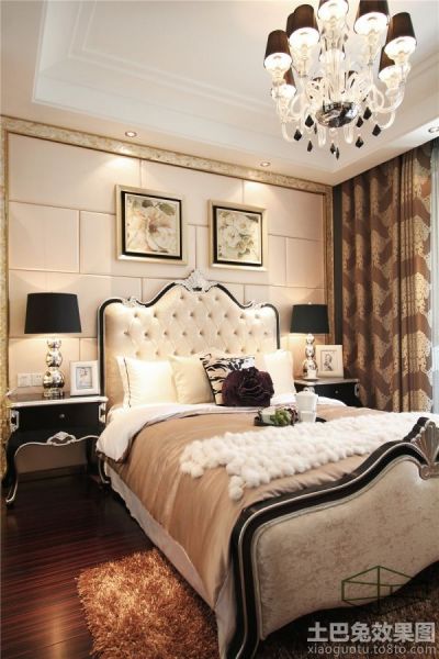 欧式新古典风格时尚卧室效果图