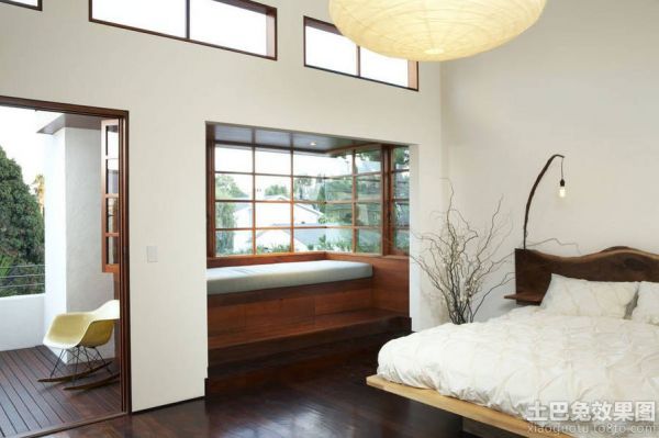 日式家庭设计主卧室效果图