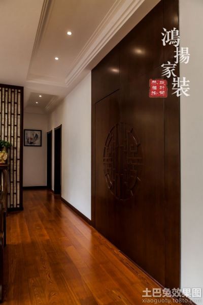 中式家装设计过道图片