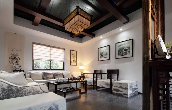 中式风格房屋客厅装修图片欣赏
