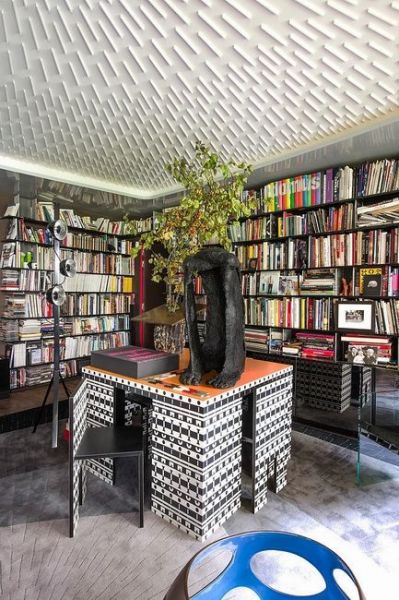美式复古设计书房图片