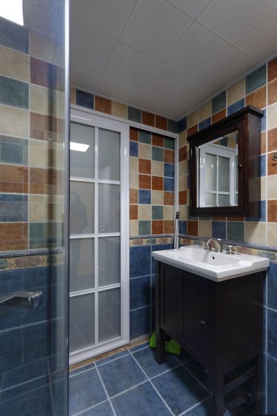 卫生间瓷砖色彩搭配效果图大全
