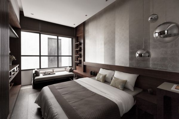 现代日式装修设计卧室图片