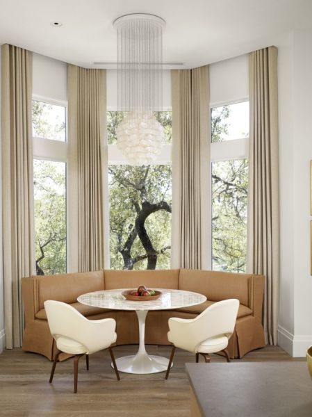 现代装修设计休闲区窗帘图片