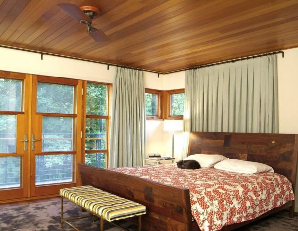 美式风格最新卧室窗帘图片