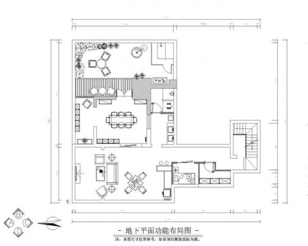 传统融合现代的249㎡休闲家居空间