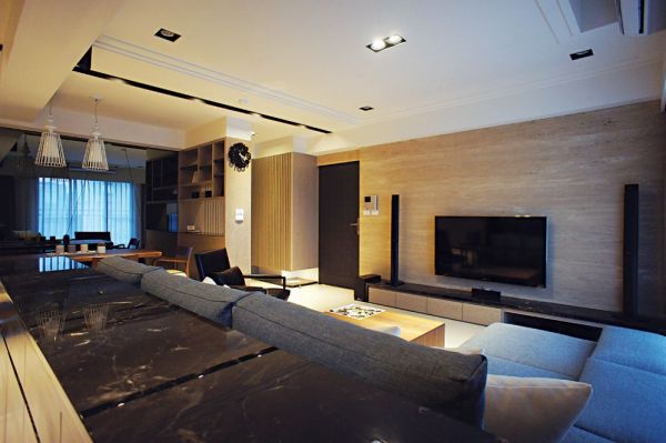 现代风格130平米四居室装修设计图大全