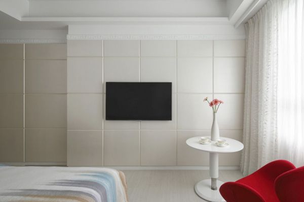 简单设计卧室电视背景墙效果图