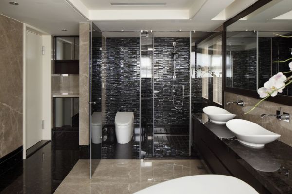 2015美式室内卫生间设计效果图片