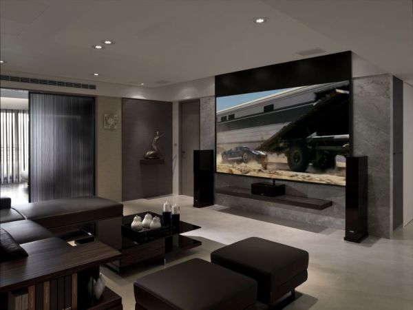 现代风格客厅电视背景墙设计