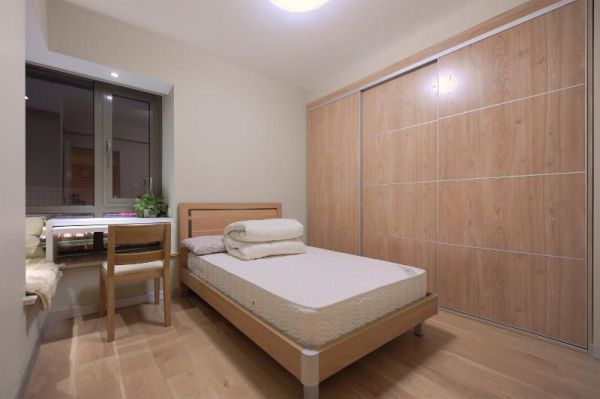 日式原木家居设计卧室装修效果图