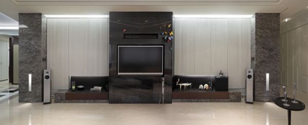 现代时尚家居电视背景墙设计装修效果图