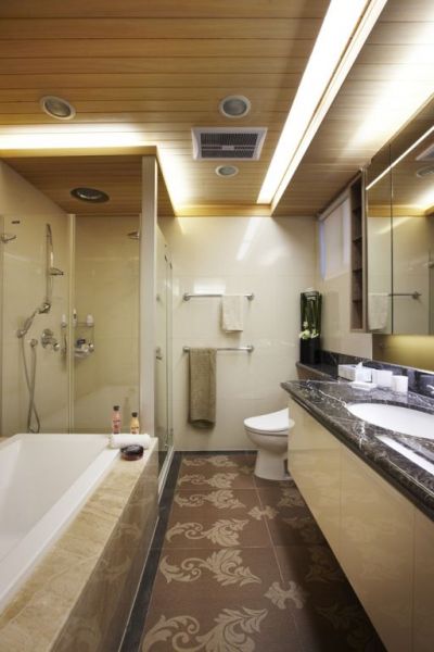 现代风格别墅卫生间室内设计效果图片