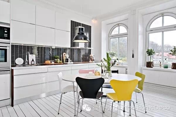 94平米北欧开放式厨房与客厅的敞亮空间