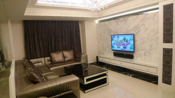 古典风格室内客厅电视背景墙图大全