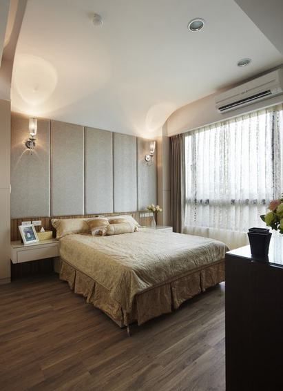 2015现代田园风卧室装修设计效果图片