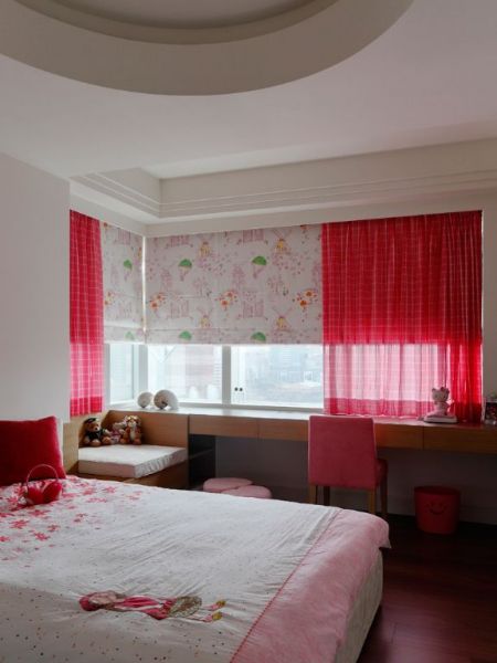 家装时尚卧室窗帘效果图