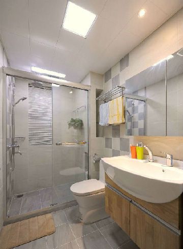 干湿分离的卫浴间，贴心的设计。