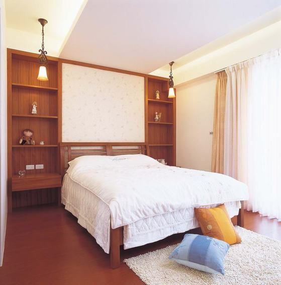 现代卧室实木家居效果图