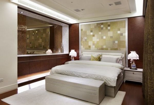 现代别墅卧室装饰设计效果图