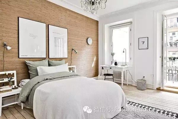 60平米瑞典经典白与木色的小公寓