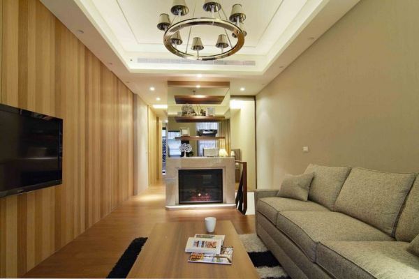 现代住宅室内客厅设计效果图