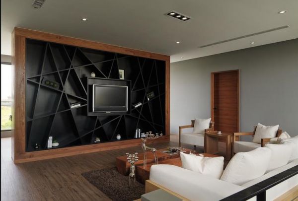 创意现代电视背景墙设计