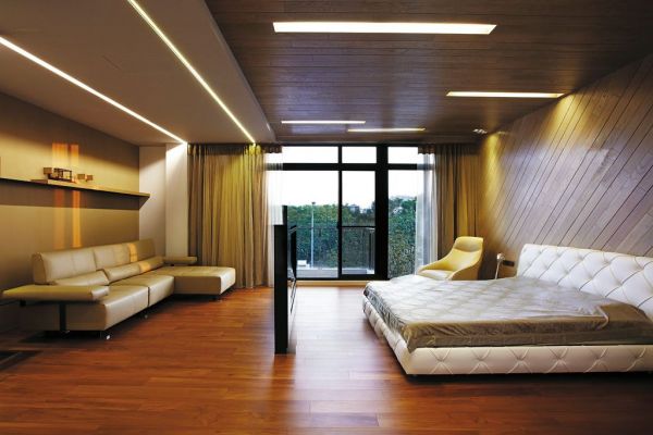现代大宅精致卧室设计效果图