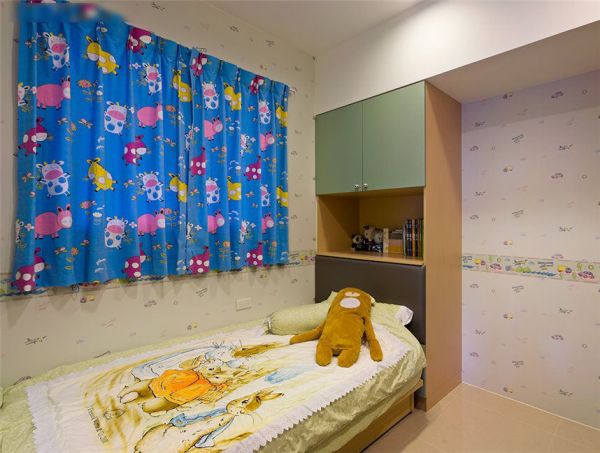 可爱现代儿童房设计装修案例